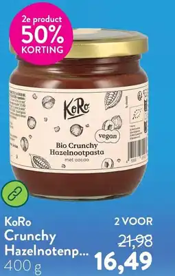 Holland & Barrett KoRo Crunchy Hazelnotenp aanbieding