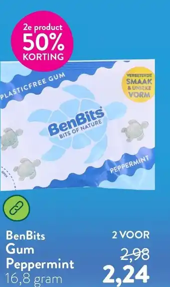 Holland & Barrett BenBits Gum Peppermint aanbieding