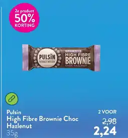 Holland & Barrett Pulsin High Fibre Brownie Choc Hazlenut aanbieding