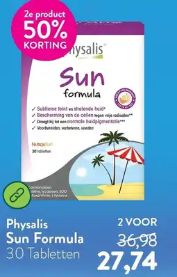 Holland & Barrett Physalis Sun Formula aanbieding