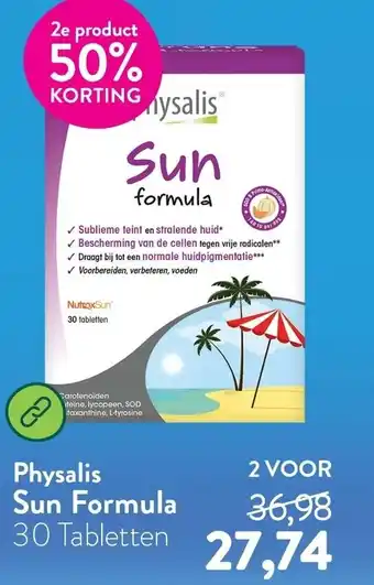 Holland & Barrett Physalis Sun Formula aanbieding