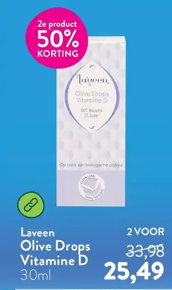 Holland & Barrett Laveen Olive Drops Vitamine D aanbieding