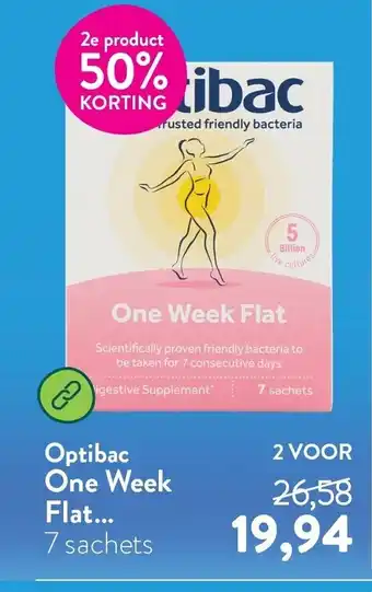 Holland & Barrett Optibac One Week Flat aanbieding