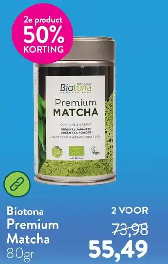 Holland & Barrett Biotona Premium Matcha aanbieding