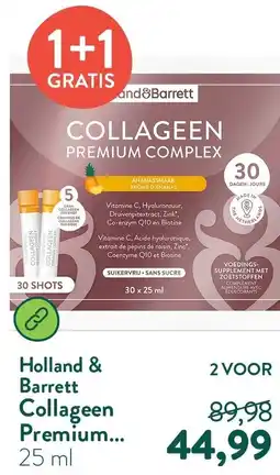 Holland & Barrett Holland & Barrett Collageen Premium aanbieding