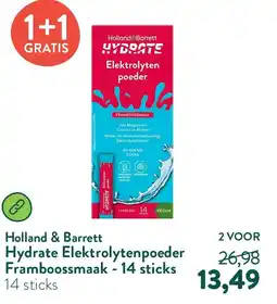 Holland & Barrett Holland & Barrett Hydrate Elektrolytenpoeder Framboossmaak aanbieding