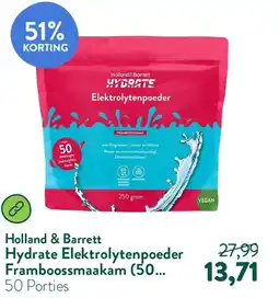 Holland & Barrett Holland & Barrett Hydrate Elektrolytenpoeder Framboossmaakam aanbieding