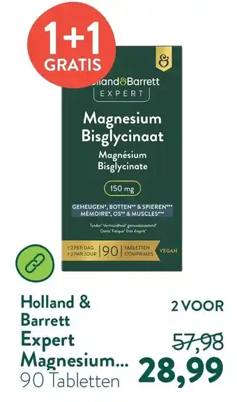 Holland & Barrett Holland & Barrett Expert Magnesium aanbieding