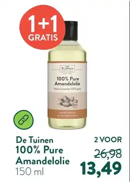 Holland & Barrett De Tuinen 100% Pure Amandelolie aanbieding