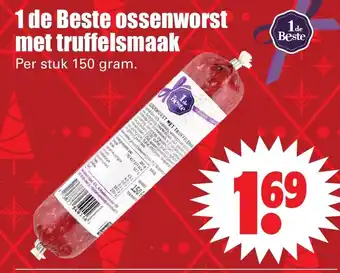 Dirk 1 de Beste ossenworst met truffelsmaak 150g aanbieding