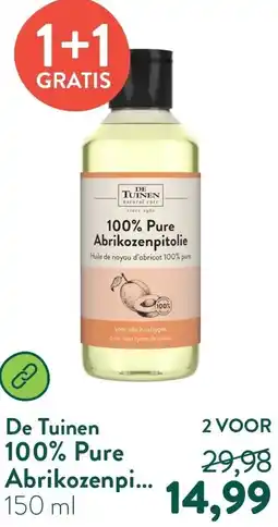 Holland & Barrett De Tuinen 100% Pure Abrikozenpi aanbieding