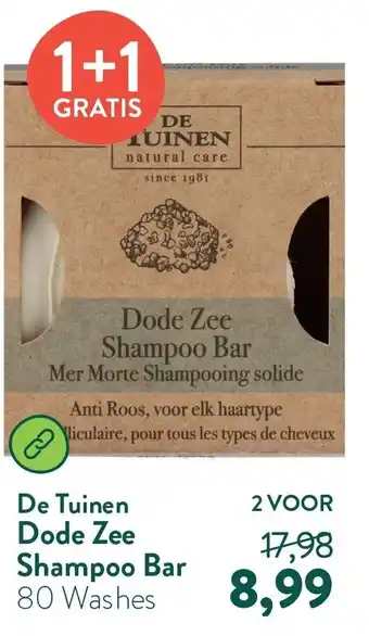 Holland & Barrett De Tuinen Dode Zee Shampoo Bar aanbieding