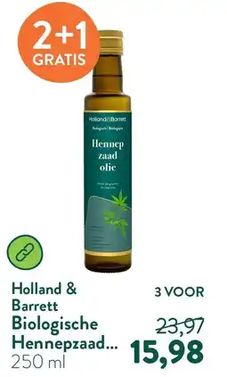 Holland & Barrett Holland & Barrett Biologisch Hennepzaad aanbieding