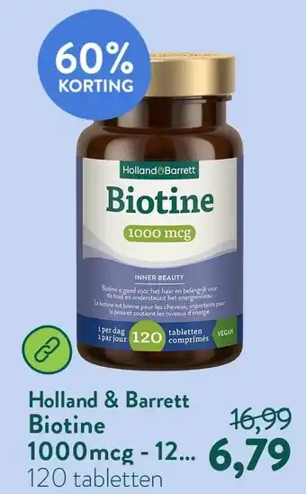 Holland & Barrett Holland & Barrett Biotine 1000mcg aanbieding
