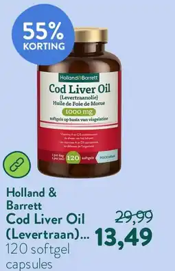 Holland & Barrett Holland & Barrett Cod Liver Oil Levertraan aanbieding