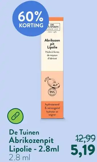 Holland & Barrett De Tuinen Abrikozenpit Lipolie aanbieding