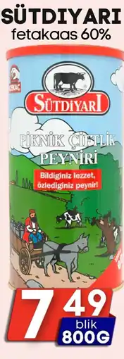 Özbaktat Supermarkt SÜTDIYARI fetakaas 60% aanbieding