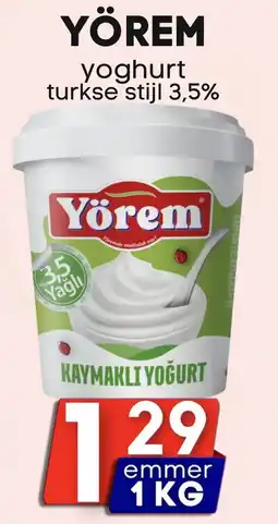 Özbaktat Supermarkt Yörem yoghurt turkse stijl 3,5% aanbieding