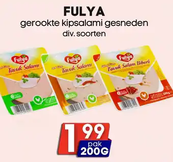 Özbaktat Supermarkt Fulya gerookte kipsalami gesneden aanbieding