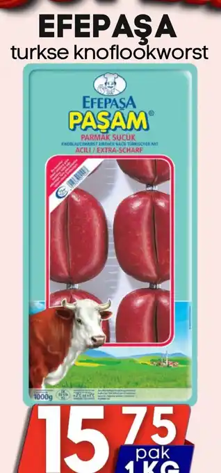 Özbaktat Supermarkt EFEPAŞA turkse knoflookworst aanbieding