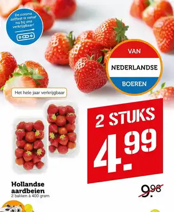 Coop Hollandse Aarbeien aanbieding