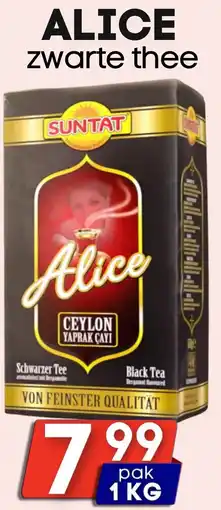 Özbaktat Supermarkt ALICE zwarte thee aanbieding