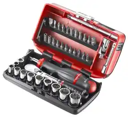 Conrad Facom RL.NANO-U2 Dopsleutelset Inch 1/4 (6.3 mm) 38-delig aanbieding