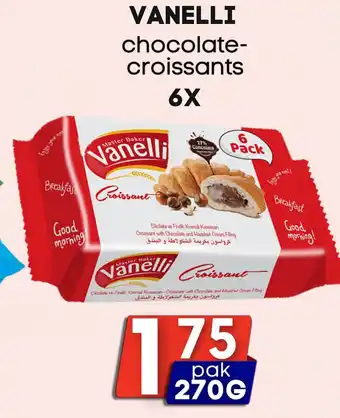 Özbaktat Supermarkt Vanelli chocolate- croissants 6x aanbieding