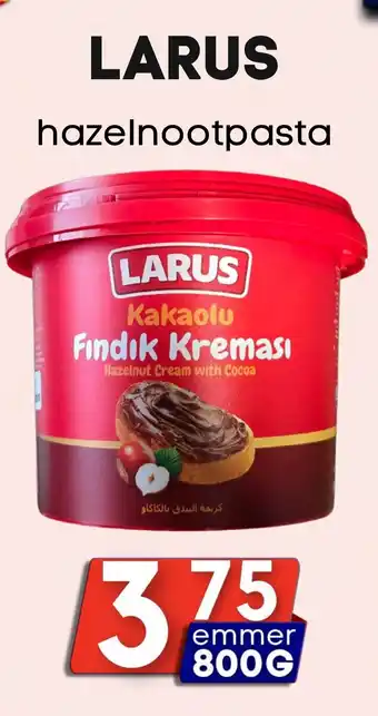 Özbaktat Supermarkt Larus hazelnootpasta aanbieding
