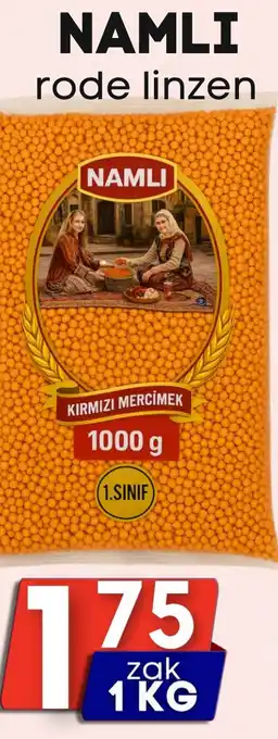 Özbaktat Supermarkt NAMLI rode linzen aanbieding