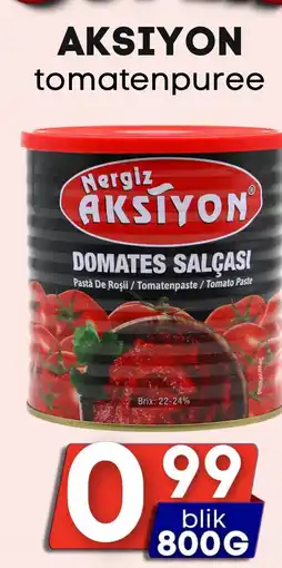 Özbaktat Supermarkt AKSIYON tomatenpuree aanbieding