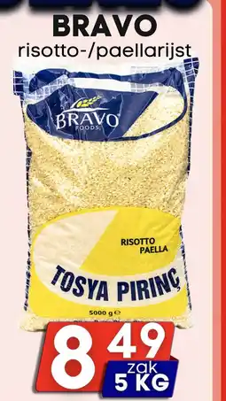 Özbaktat Supermarkt BRAVO risotto/paellarijst aanbieding