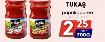 Özbaktat Supermarkt TUKAŞ paprikapuree aanbieding