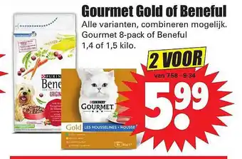 Dirk Purina Gourmet Gold Of Beneful aanbieding