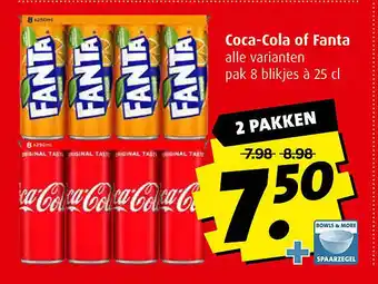 Boni Coca-Cola of Fanta aanbieding