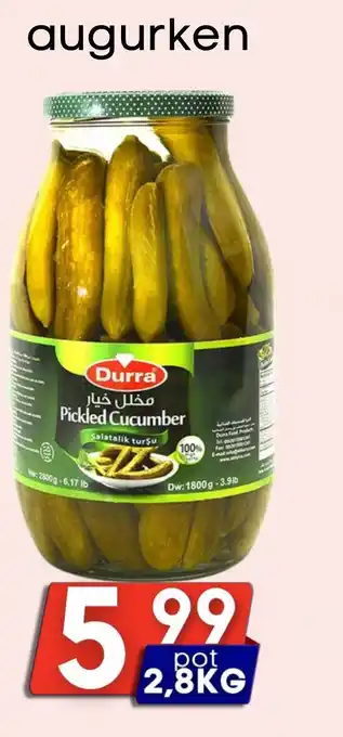 Özbaktat Supermarkt Augurken aanbieding