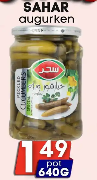 Özbaktat Supermarkt Sahar augurken aanbieding