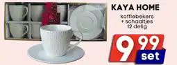 Özbaktat Supermarkt Kaya home koffiebekers + schaaltjes aanbieding