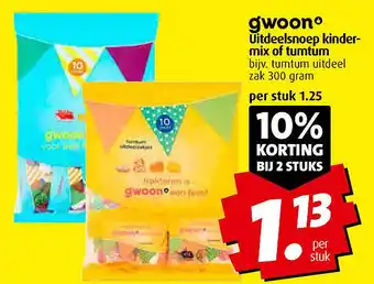 Boni gwoon Uitdeelsnoep kinder- mix of tumtum aanbieding