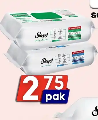 Özbaktat Supermarkt Sleepy schoonmaakdoeken aanbieding