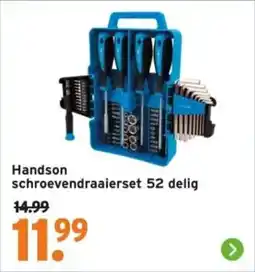 GAMMA Handson schroevendraaierset 52 delig aanbieding
