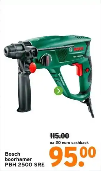 GAMMA Bosch boorhamer PBH 2500 SRE aanbieding
