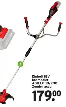 GAMMA Einhell 18V bosmaaier AGILLO 18/200 Zonder accu aanbieding