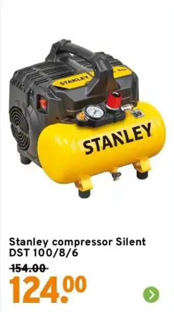 GAMMA Stanley compressor Silent DST 100/8/6 aanbieding