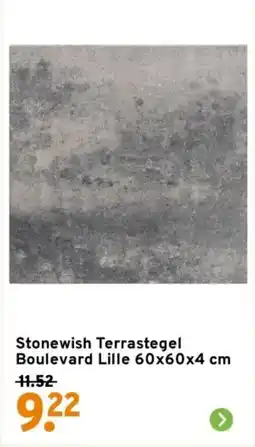 GAMMA Stonewish Terrastegel Boulevard Lille aanbieding