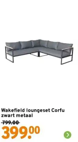 GAMMA Wakefield loungeset Corfu aanbieding