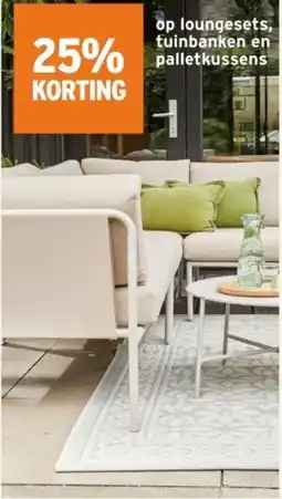 GAMMA Op loungesets, tuinbanken en palletkussens aanbieding