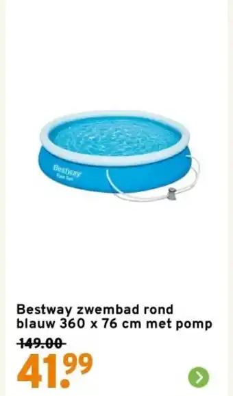GAMMA Bestway Fast Set Bestway zwembad rond aanbieding