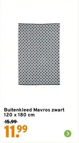 GAMMA Buitenkleed Mavros zwart aanbieding