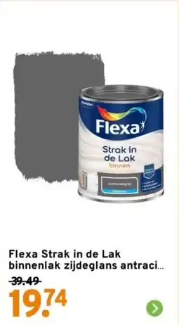 GAMMA Flexa Strak in de Lak binnen binnenlak zijdeglans antraci aanbieding